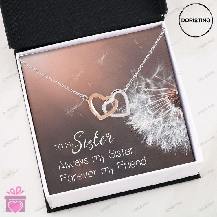 Best Friend Necklace Sweetest Hearts Necklace  Interlocking Hearts Necklace Doristino Awesome Necklace